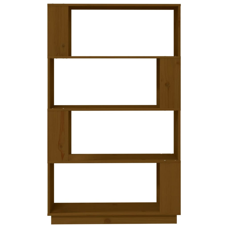 Boekenkast/Kamerscherm 80X25X32 Cm Massief Hout Honingbruin