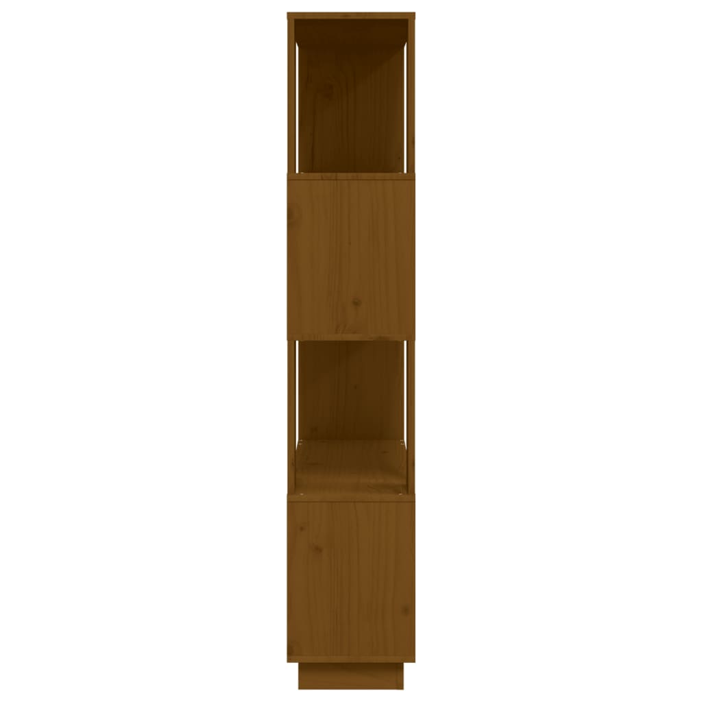 Boekenkast/Kamerscherm 80X25X32 Cm Massief Hout Honingbruin