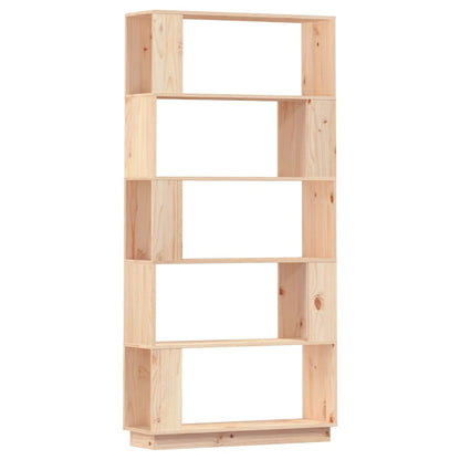 Boekenkast/kamerscherm 80x25x163,5 cm massief grenenhout