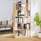 Boekenkast kamerscherm 80x25x163,5 cm massief grenenhout wandmontage