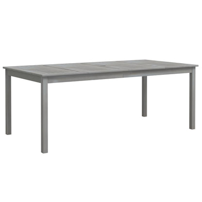 7-Delige Tuinset Massief Acaciahout Grijs 7
