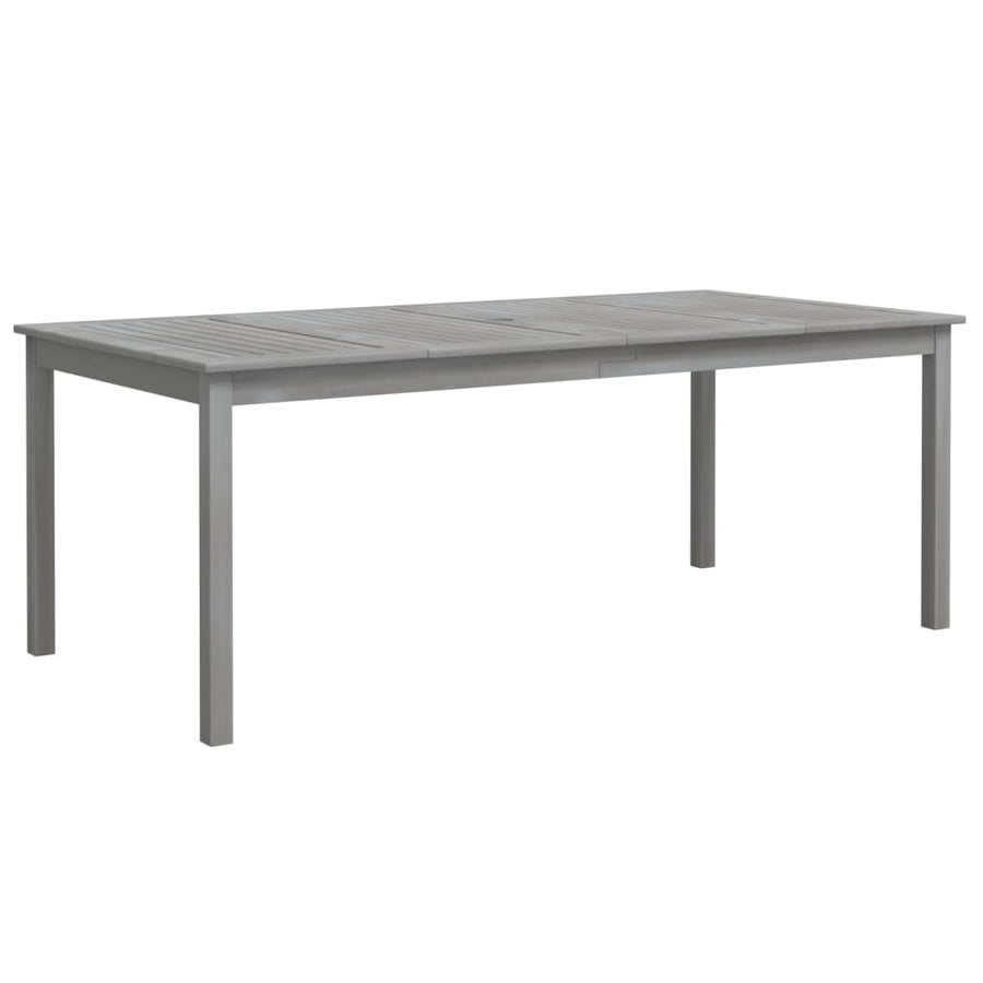 7-Delige Tuinset Massief Acaciahout Grijs 7
