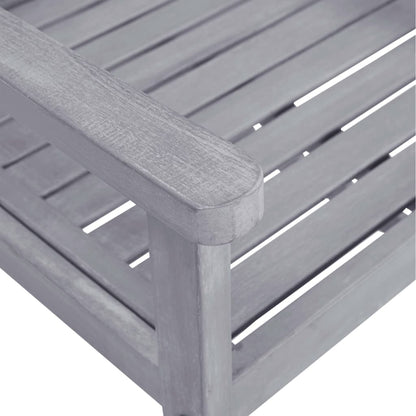 -Delige Tuinset Massief Acaciahout Grijs