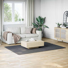 Vloerkleed 160x230 cm antraciet wasbaar