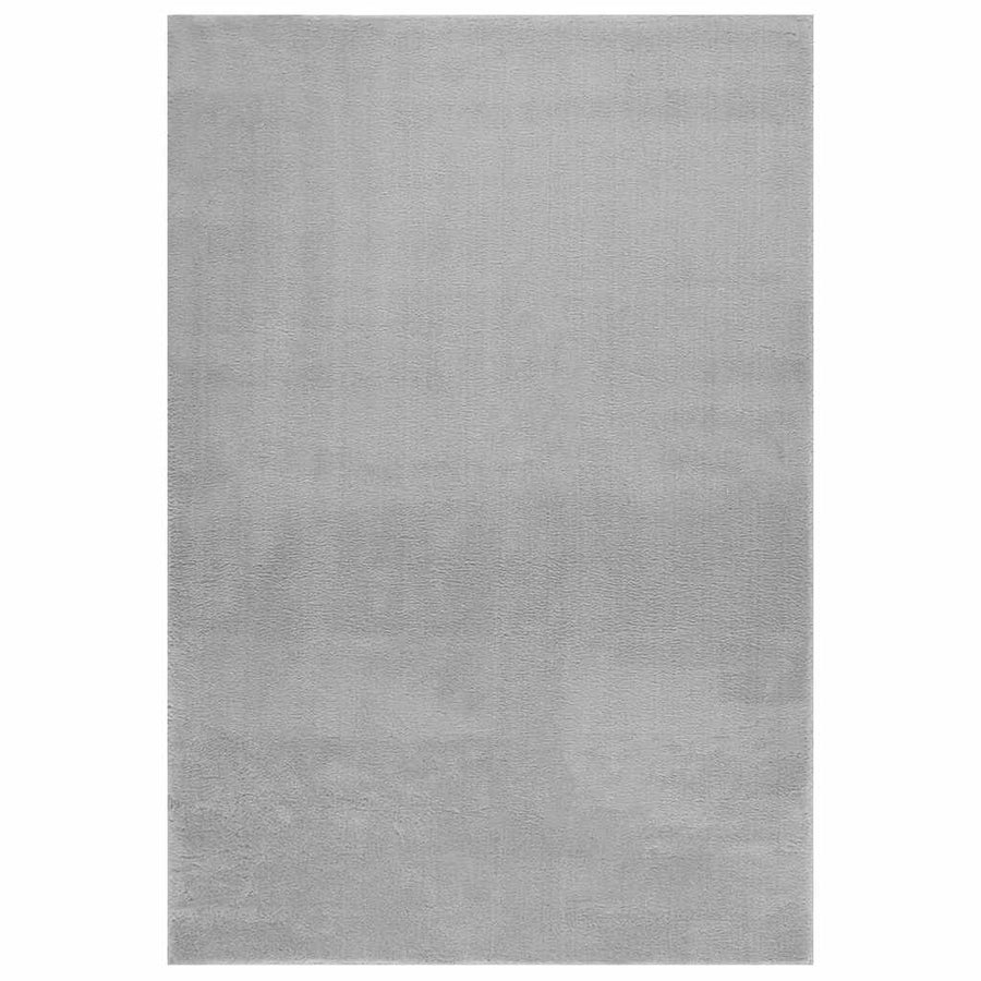 Vloerkleed wasbaar korte pool anti-slip 160x230 cm grijs