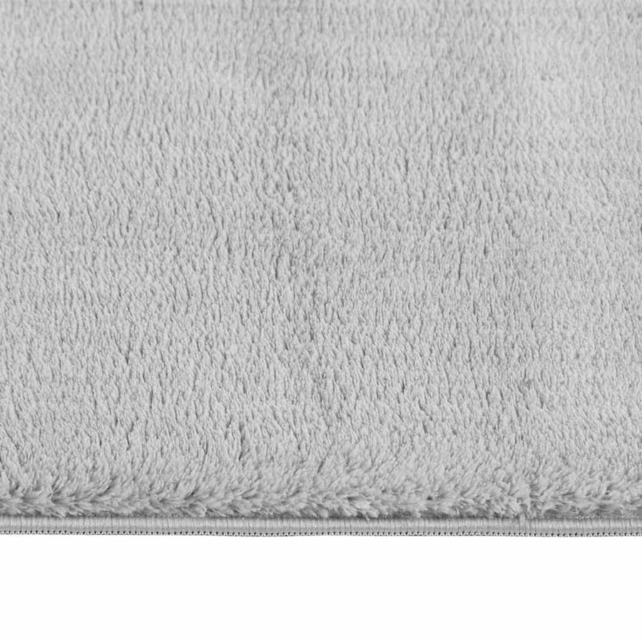 Vloerkleed wasbaar korte pool anti-slip 160x230 cm grijs