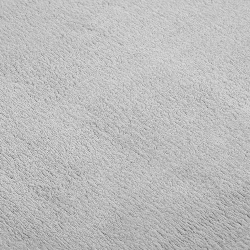 Vloerkleed wasbaar korte pool anti-slip 160x230 cm grijs