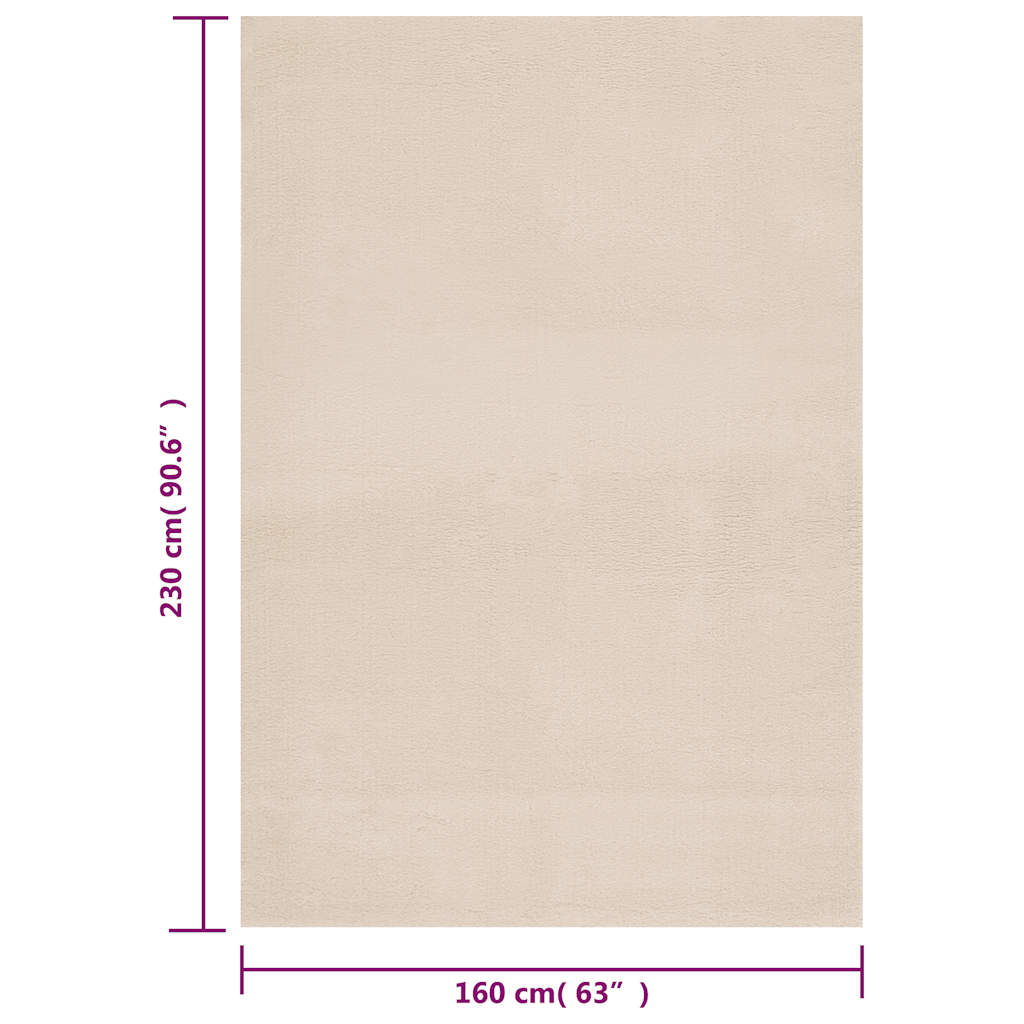 Vloerkleed Wasbaar Korte Pool Anti-Slip 160 x 230 cm