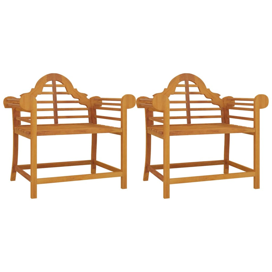 Tuinstoelen 91X6X94 Cm Massief Teakhout 2
