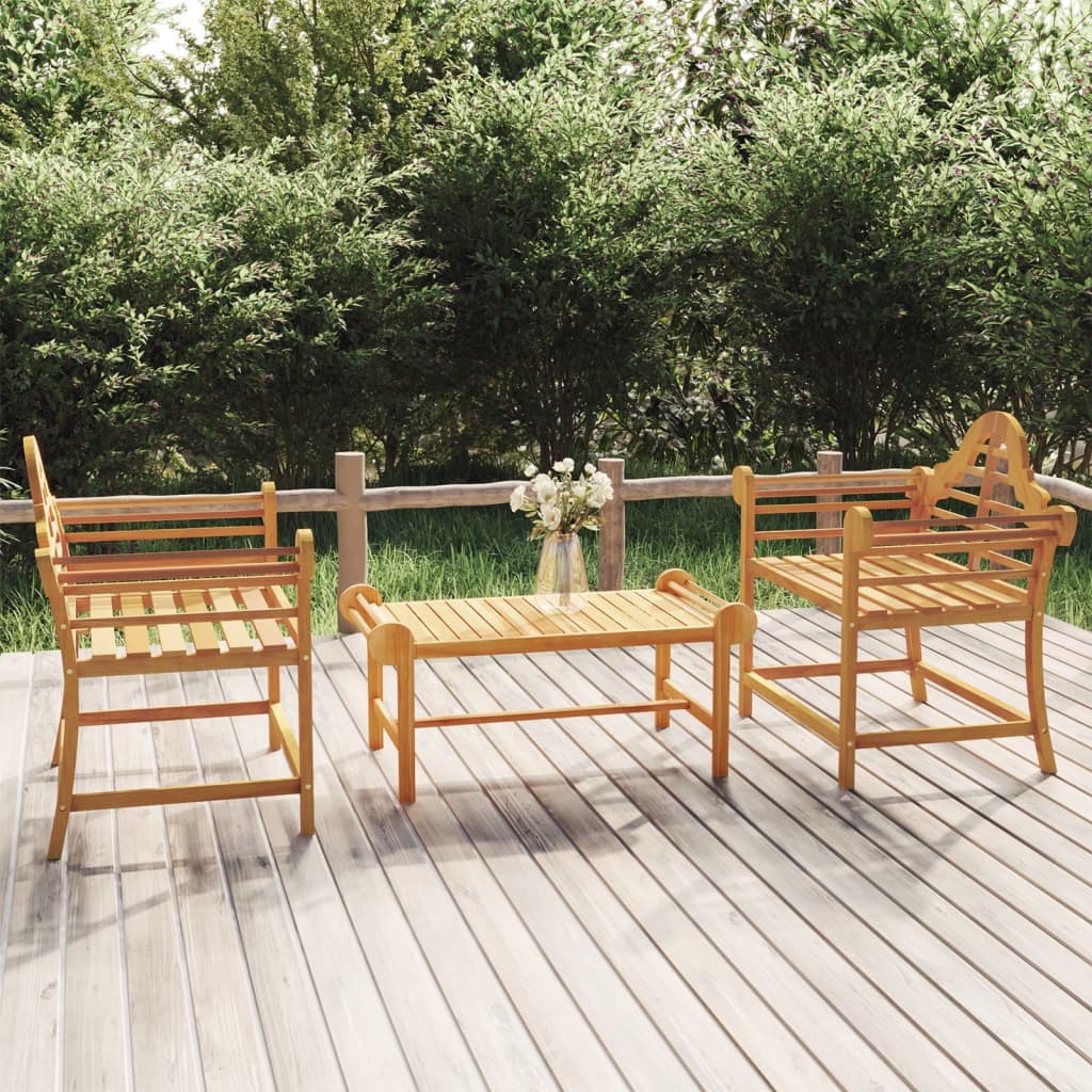 Tuinstoelen 91X6X94 Cm Massief Teakhout 2
