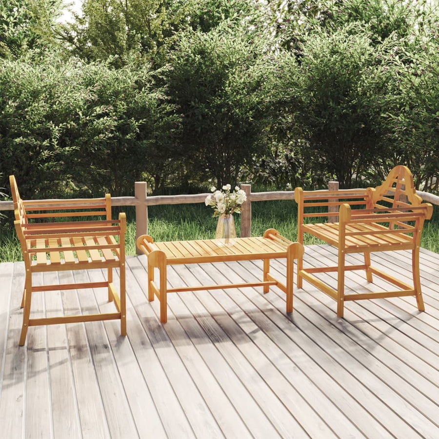 Tuinstoelen 91X6X94 Cm Massief Teakhout 2