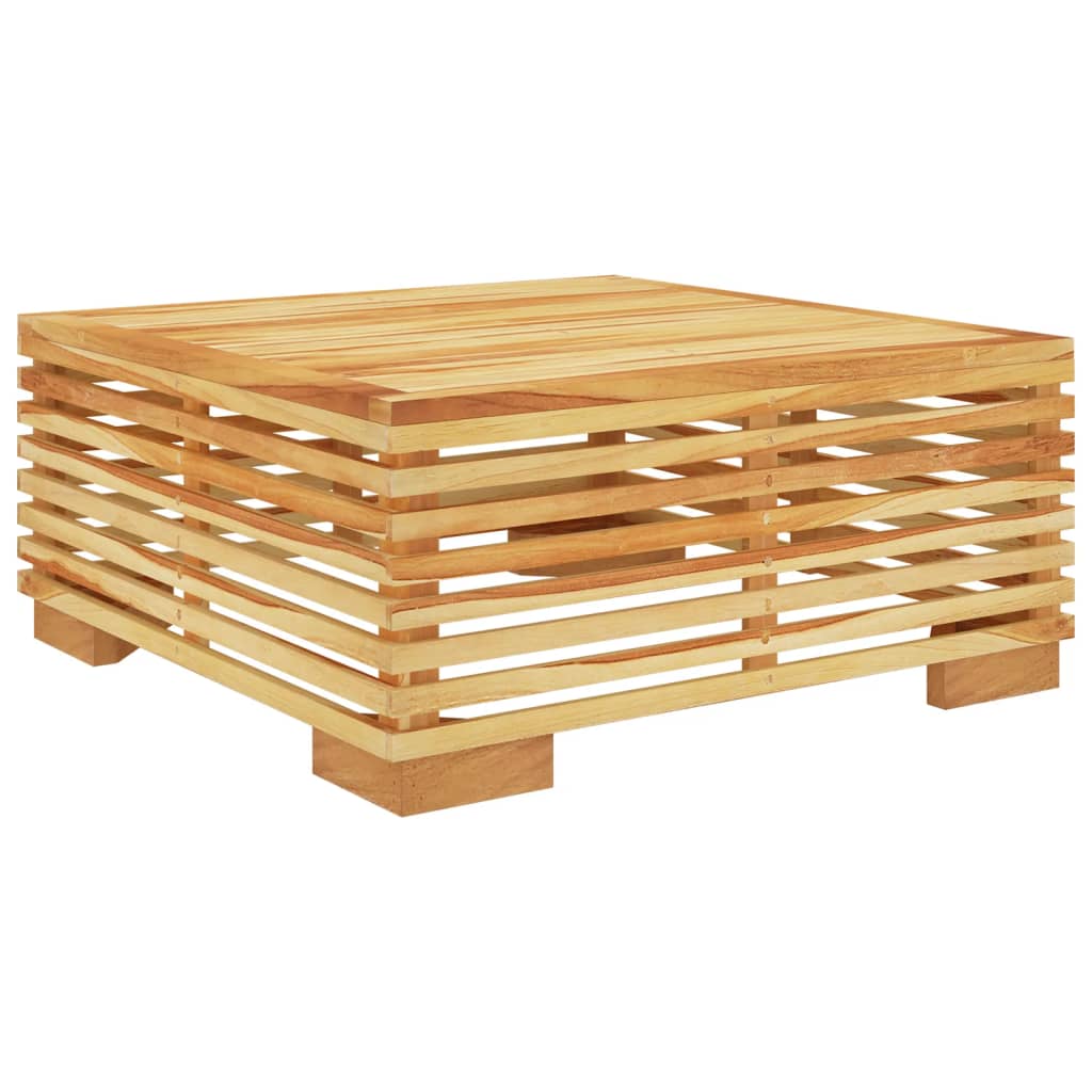 Tuin 69,5X69,5X3 Cm Massief Teakhout Crème Tafel