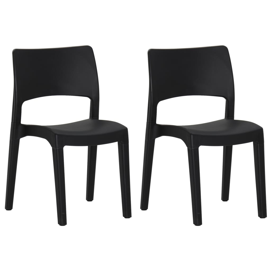 Tuinstoelen Polypropeen Antraciet