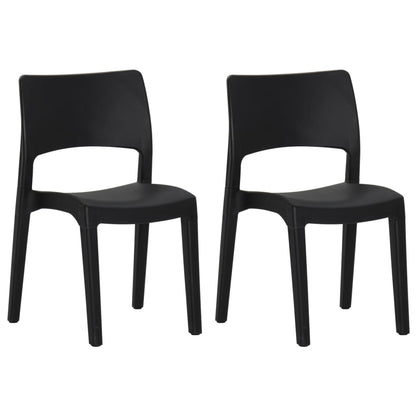 Tuinstoelen Polypropeen Antraciet