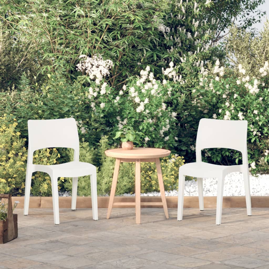 Tuinstoelen Polypropeen Wit