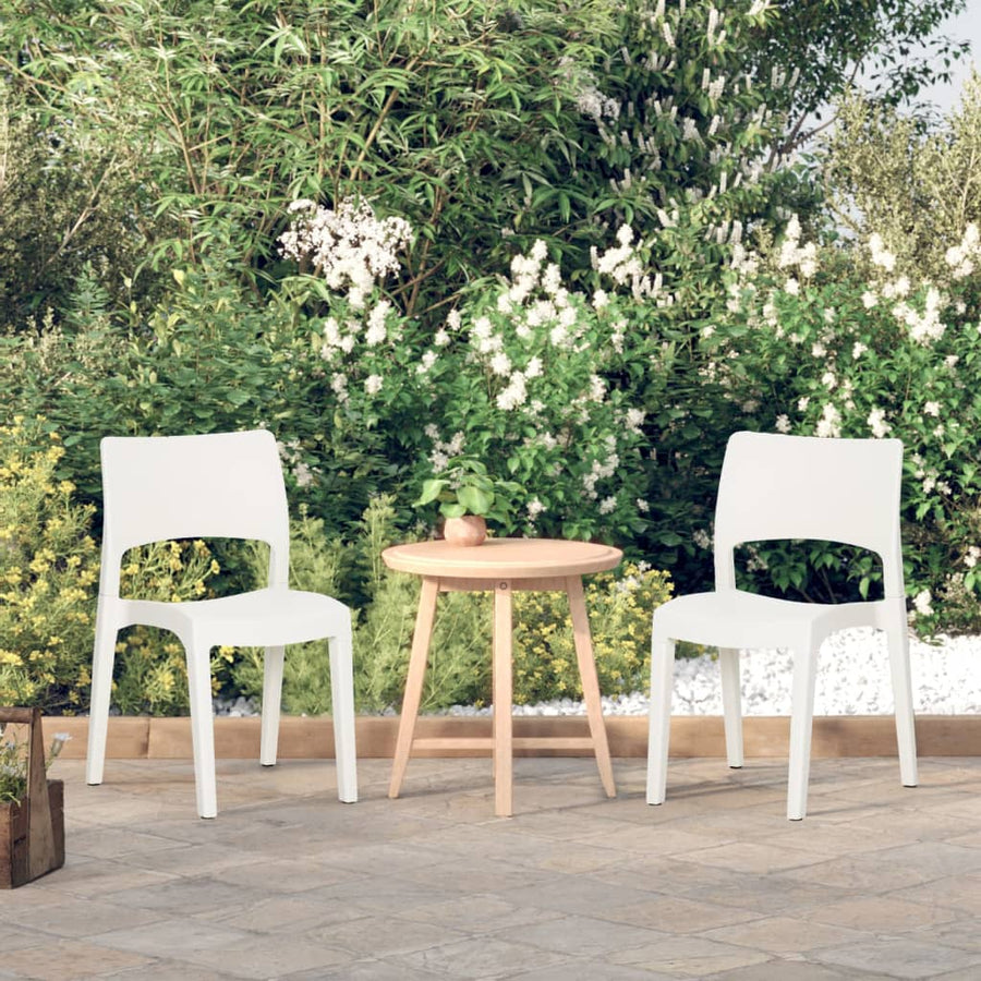 Tuinstoelen Polypropeen Wit