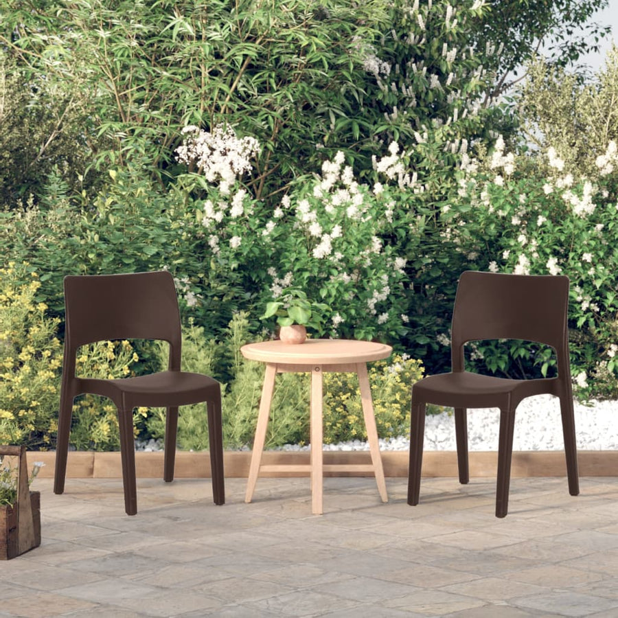 Tuinstoelen Polypropeen Kleurig Mokka