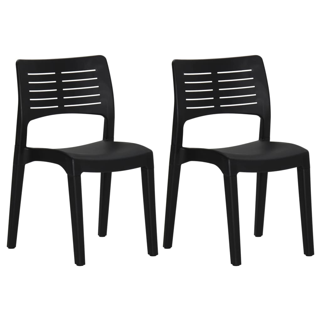 Tuinstoelen Polypropeen Kleurig Antraciet