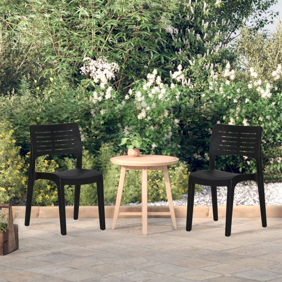 Tuinstoelen Polypropeen Kleurig Antraciet
