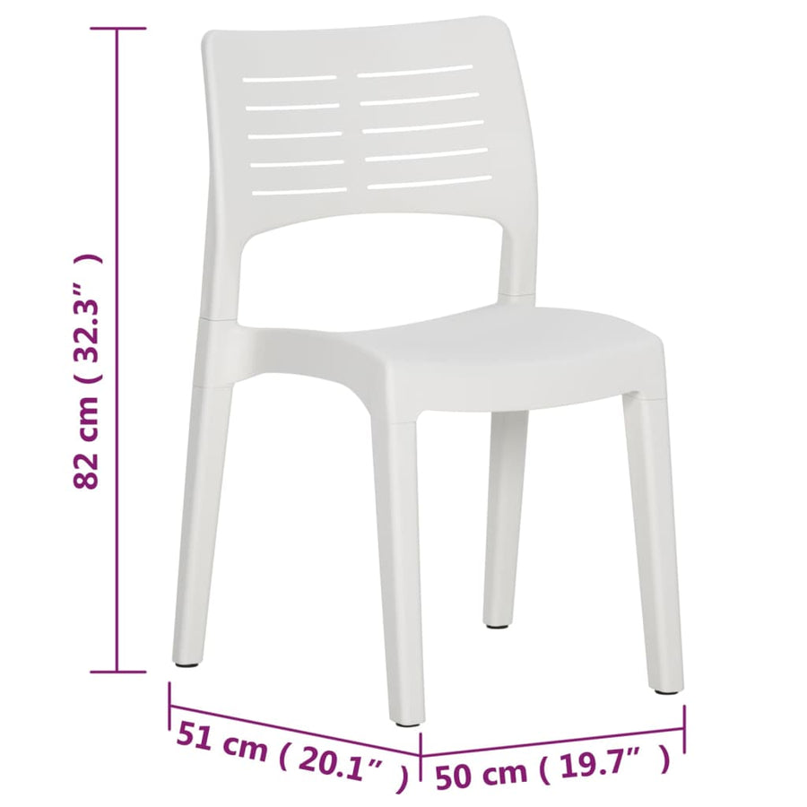 Tuinstoelen Polypropeen Wit