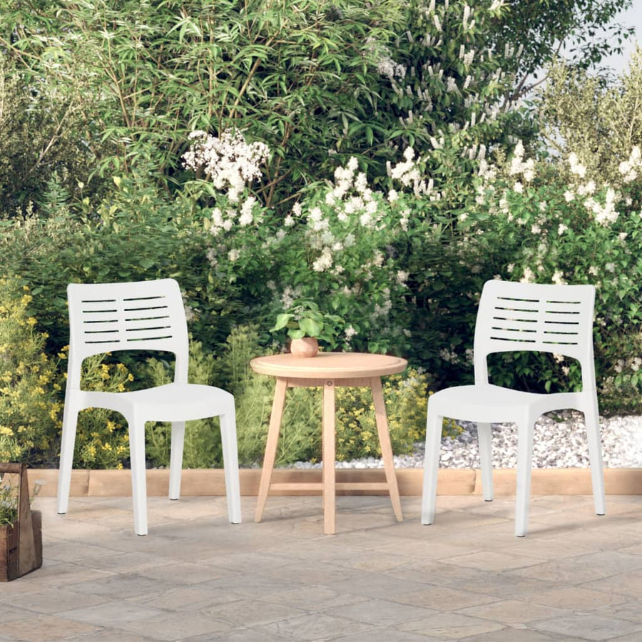 Tuinstoelen Polypropeen Wit