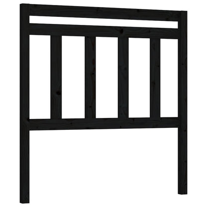 Hoofdbord 96X4X00 Cm Massief Grenenhout 96 x 100 cm Zwart