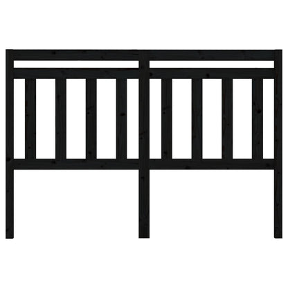 Hoofdbord 26X4X00 Cm Massief Grenenhout 126 x 100 cm Zwart