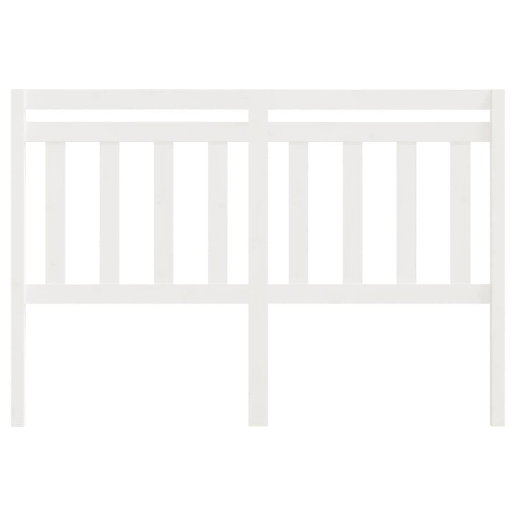 Hoofdbord 140x4x100 cm massief grenenhout wit