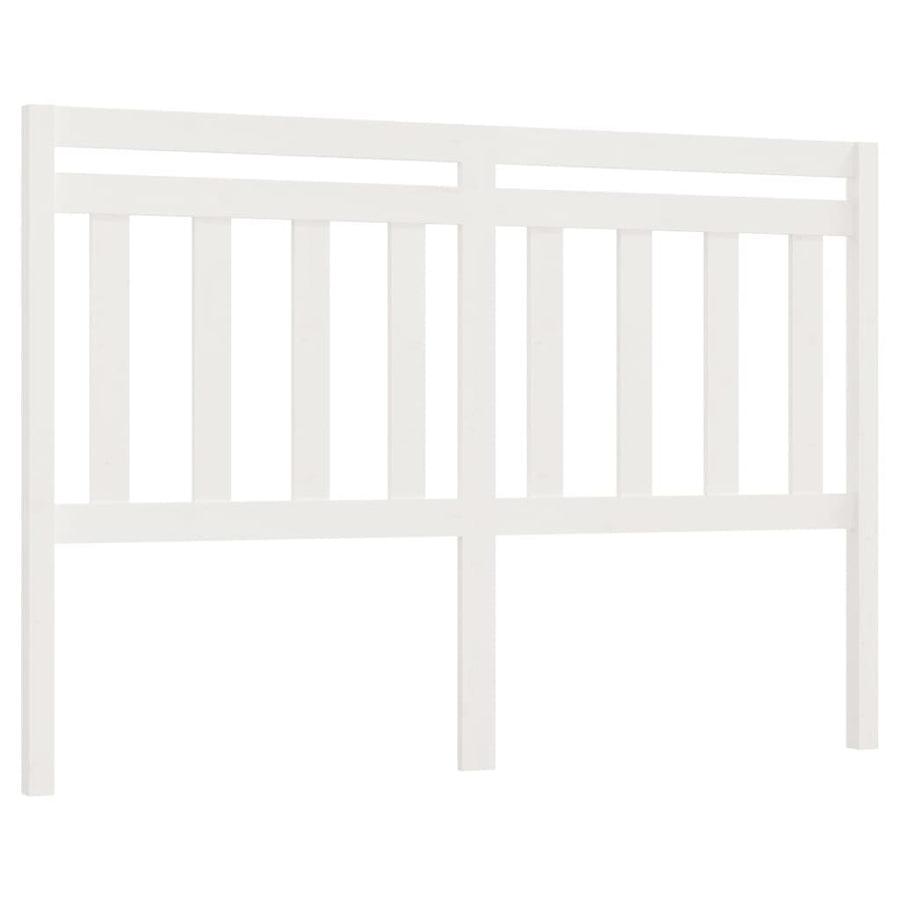 Hoofdbord 156x4x100 cm massief grenenhout wit