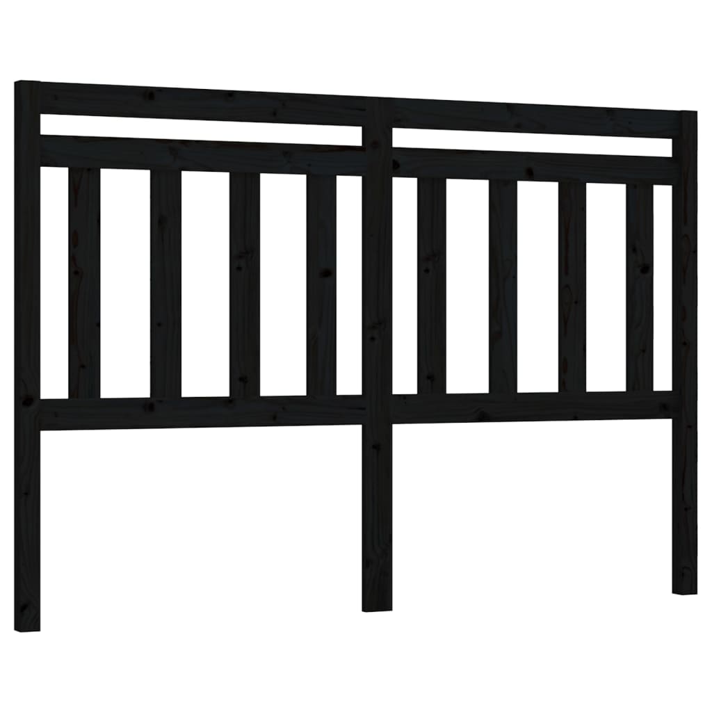 Hoofdbord 66X4X00 Cm Massief Grenenhout 166 x 100 cm Zwart