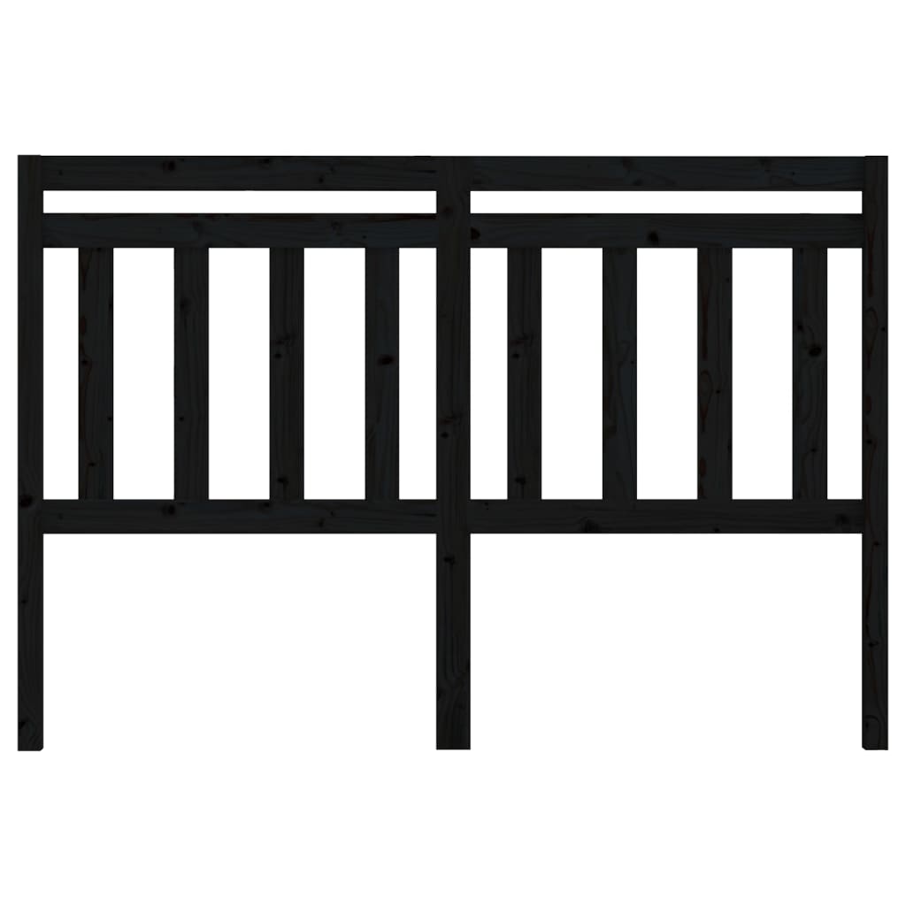 Hoofdbord 66X4X00 Cm Massief Grenenhout 166 x 100 cm Zwart