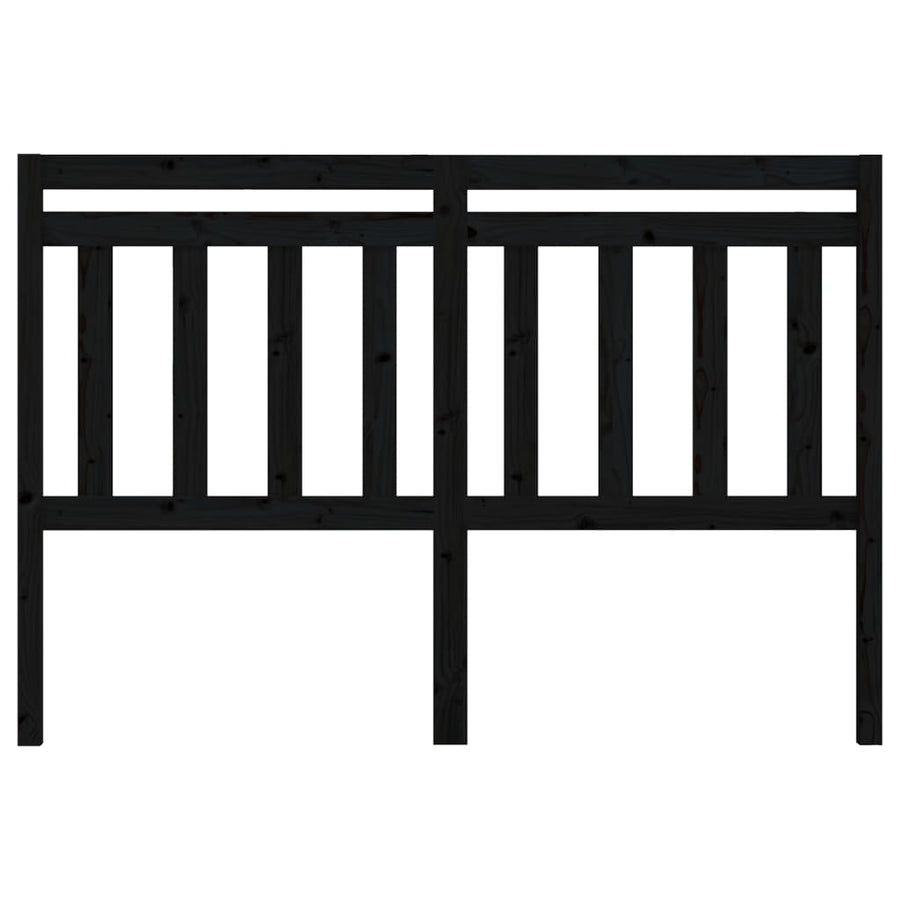 Hoofdbord 66X4X00 Cm Massief Grenenhout 166 x 100 cm Zwart