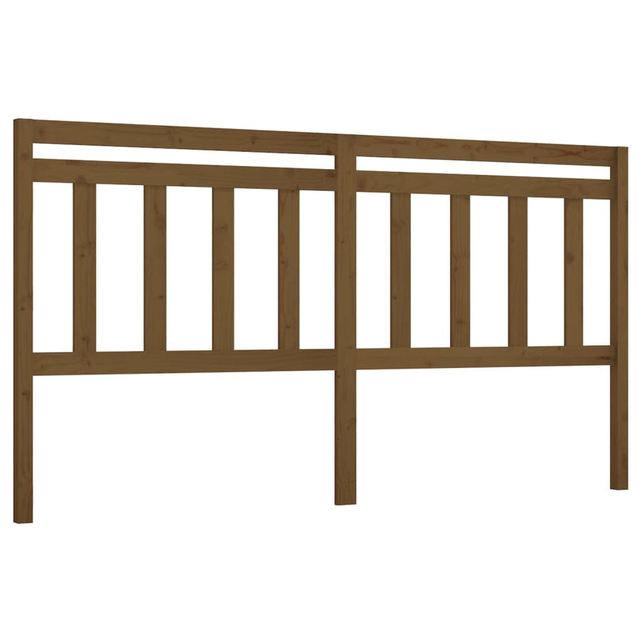 Hoofdbord 206X4X00 Cm Massief Grenenhout 206 x 100 cm Honingbruin