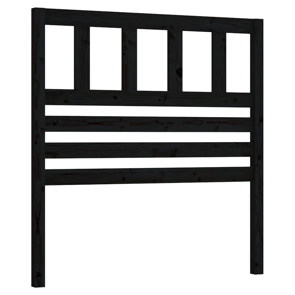 Hoofdbord 96X4X00 Cm Massief Grenenhout 96 x 100 cm Zwart