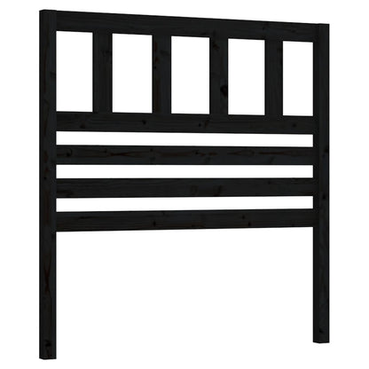 Hoofdbord 96X4X00 Cm Massief Grenenhout 96 x 100 cm Zwart
