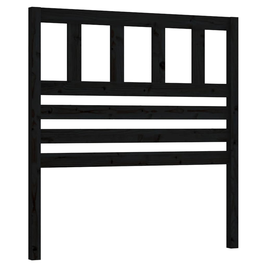 Hoofdbord 96X4X00 Cm Massief Grenenhout 96 x 100 cm Zwart