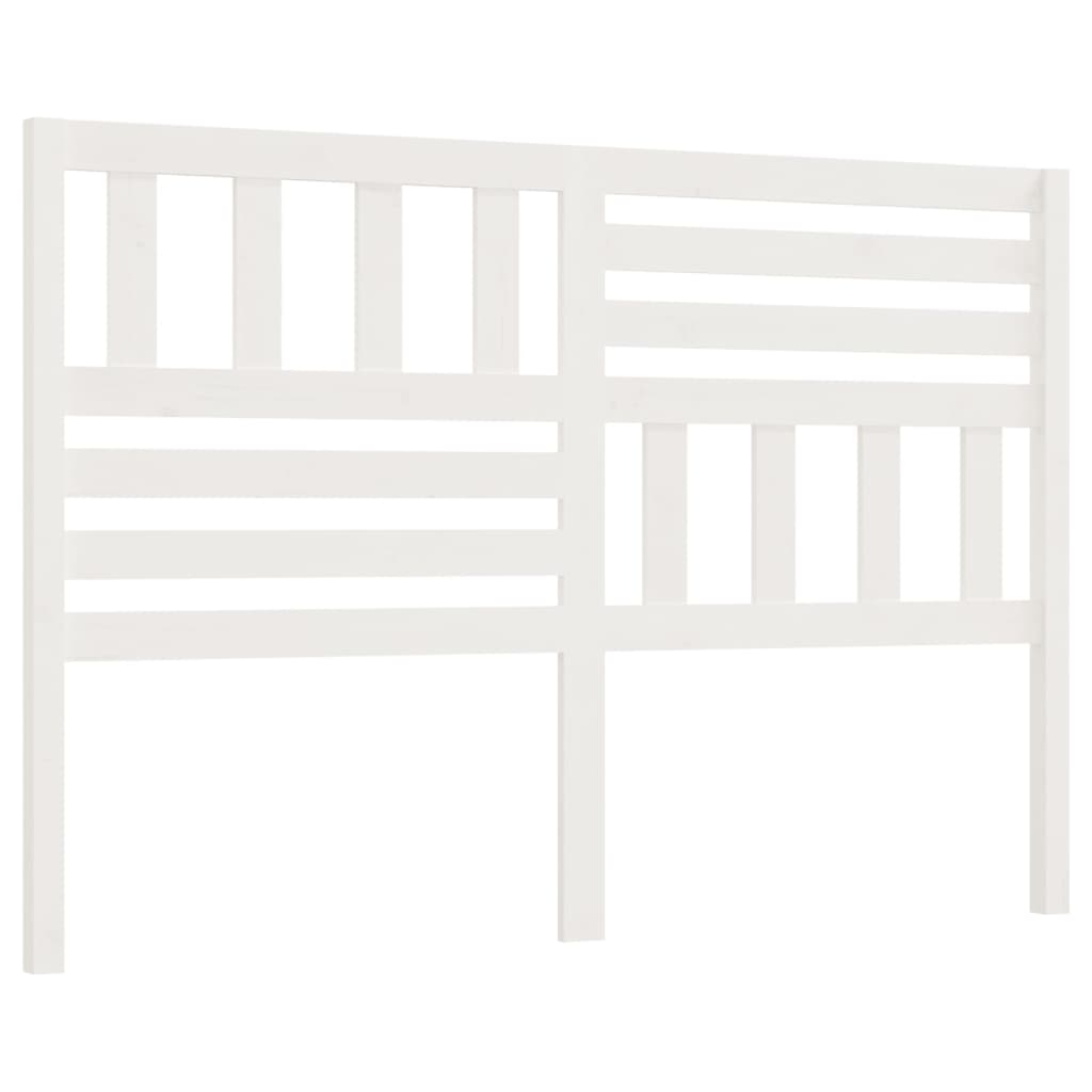 Hoofdbord 26X4X00 Cm Massief Grenenhout 126 x 100 cm Wit