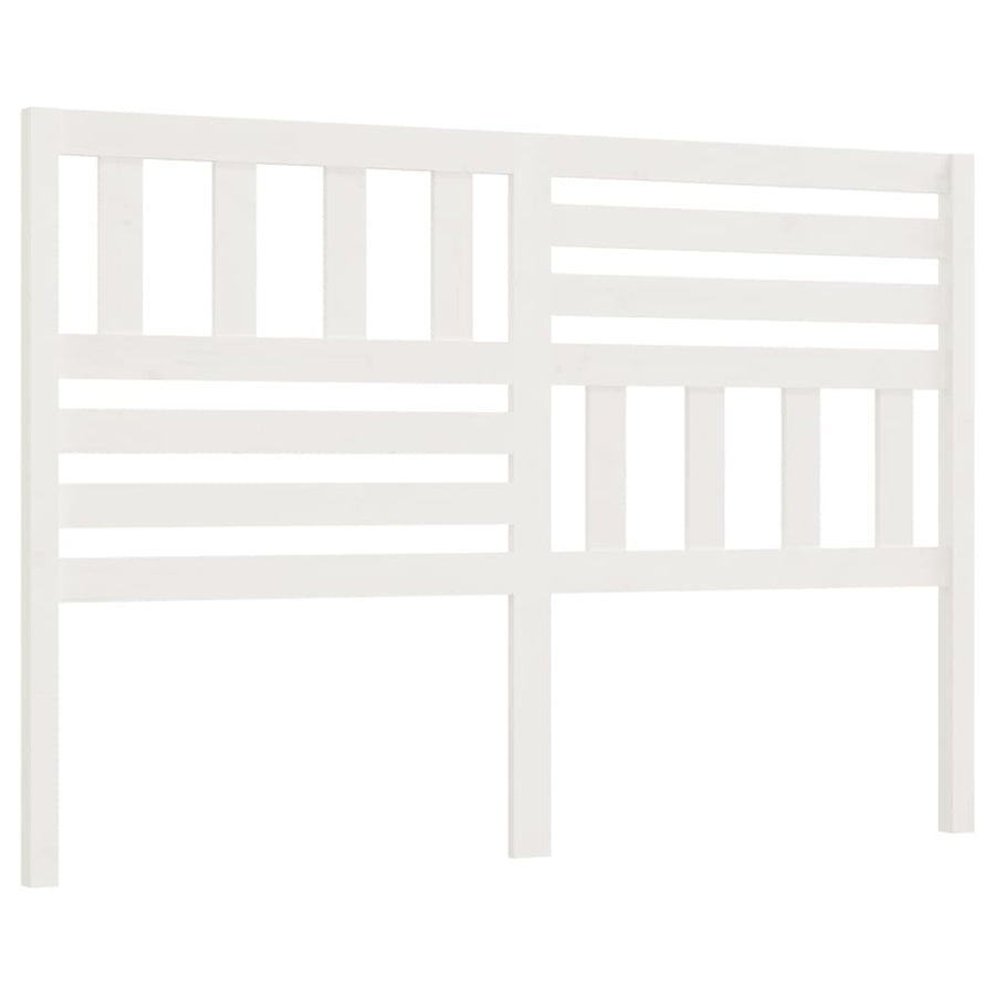 Hoofdbord 26X4X00 Cm Massief Grenenhout 126 x 100 cm Wit