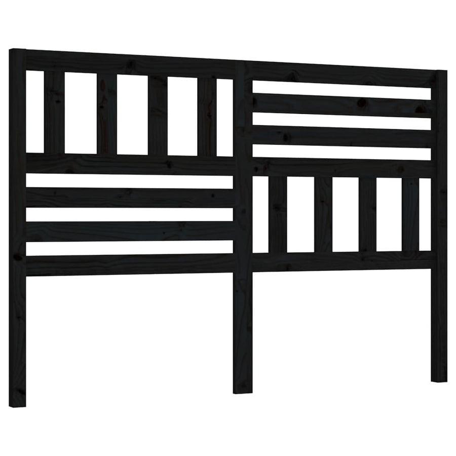 Hoofdbord 46X4X00 Cm Massief Grenenhout 146 x 100 cm Zwart