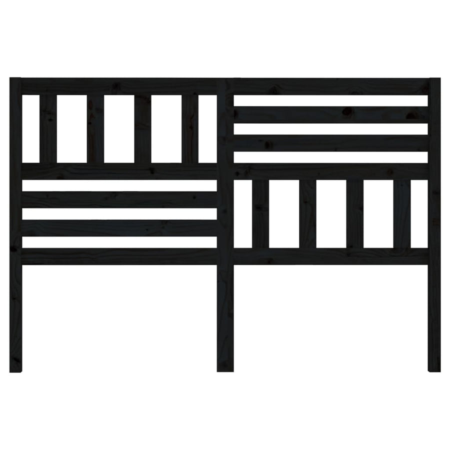 Hoofdbord 66X4X00 Cm Massief Grenenhout 166 x 100 cm Zwart