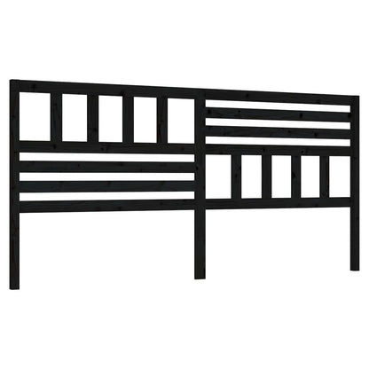 Hoofdbord 86X4X00 Cm Massief Grenenhout 186 x 100 cm Zwart
