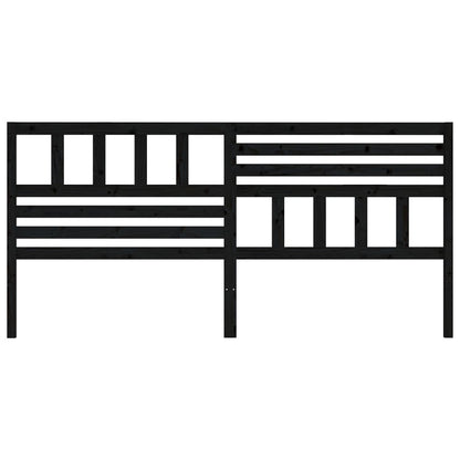 Hoofdbord 86X4X00 Cm Massief Grenenhout 186 x 100 cm Zwart