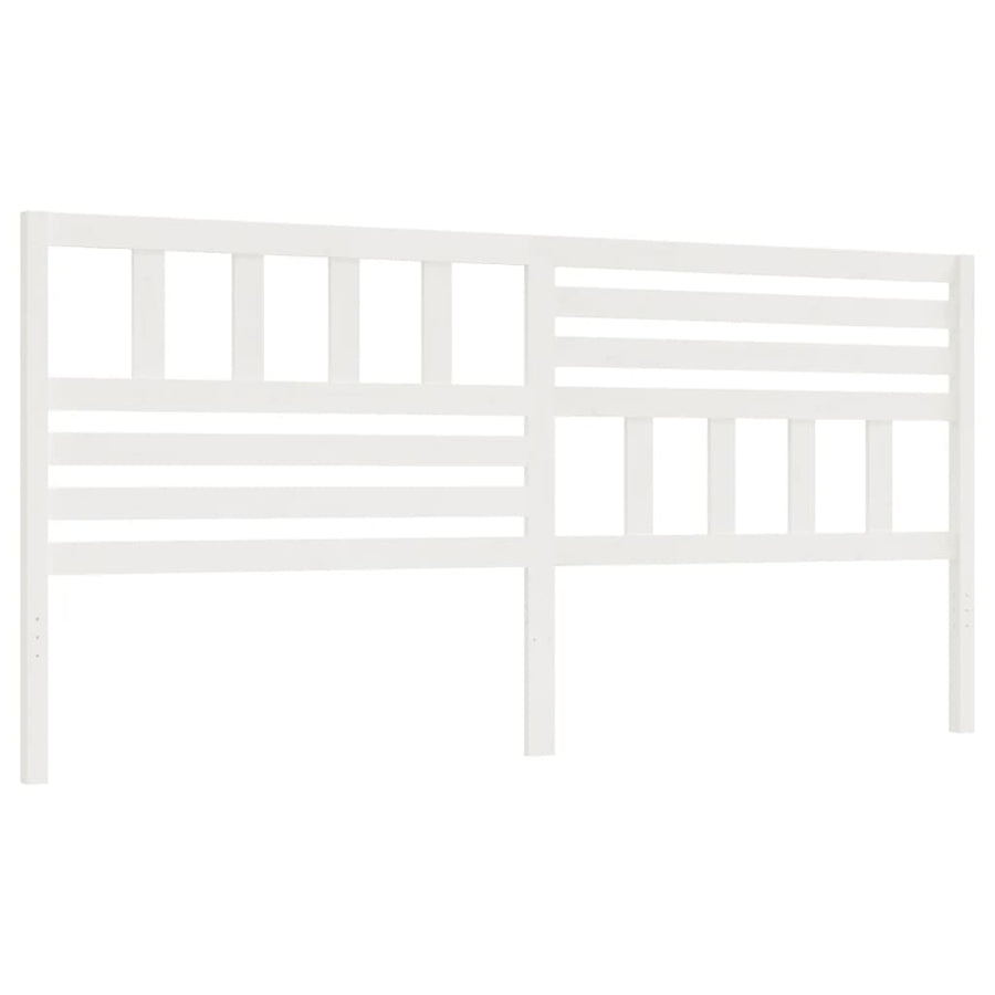 Hoofdbord 206X4X00 Cm Massief Grenenhout 206 x 100 cm Wit