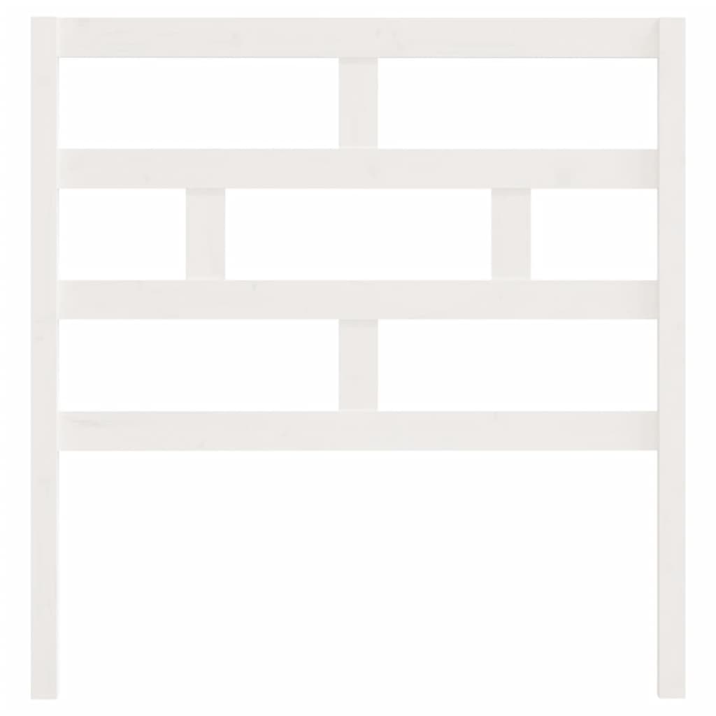 Hoofdbord 8X4X00 Cm Massief Grenenhout 81 x 100 cm Wit