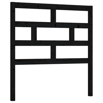 Hoofdbord 8X4X00 Cm Massief Grenenhout 81 x 100 cm Zwart