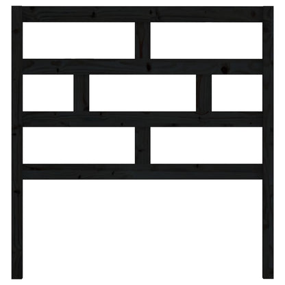 Hoofdbord 8X4X00 Cm Massief Grenenhout 81 x 100 cm Zwart