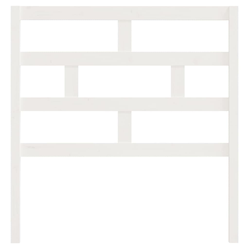 Hoofdbord 96X4X00 Cm Massief Grenenhout 96 x 100 cm Wit
