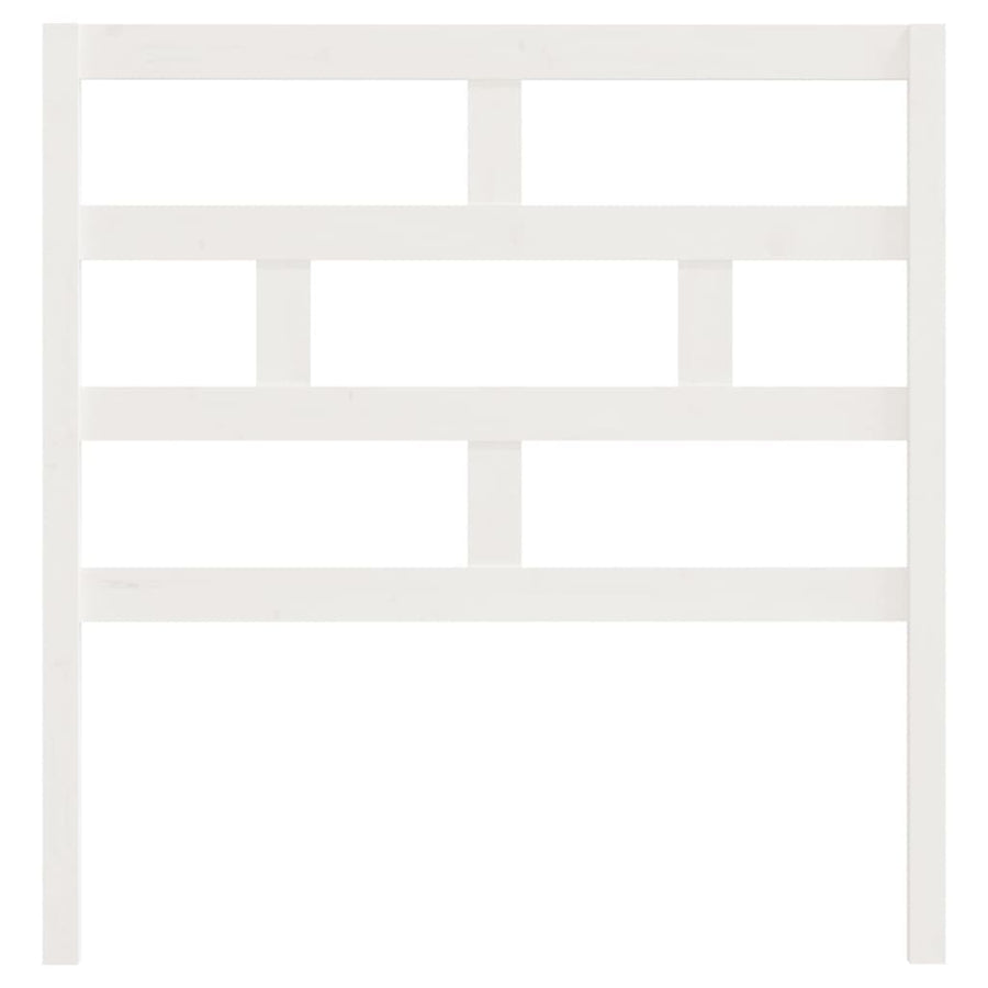 Hoofdbord 96X4X00 Cm Massief Grenenhout 96 x 100 cm Wit