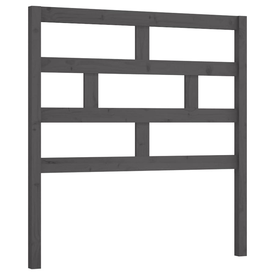 Hoofdbord 96X4X00 Cm Massief Grenenhout 96 x 100 cm Grijs
