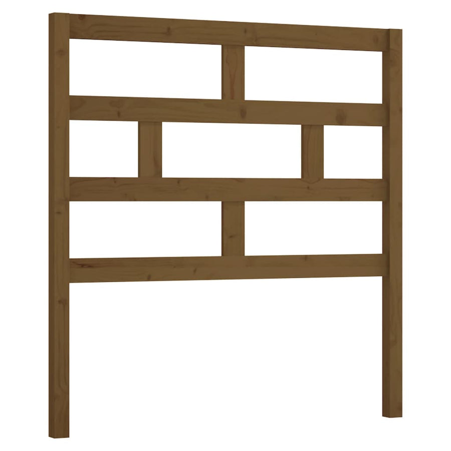 Hoofdbord 96X4X00 Cm Massief Grenenhout 96 x 100 cm Honingbruin